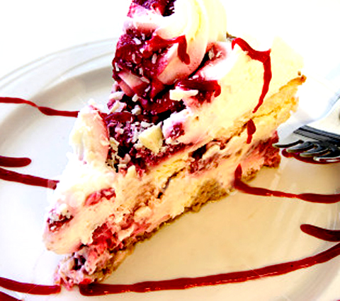 Cherry Fudge Cheesecake Dessert Cherry Fudge Cheesecake Dessert picture